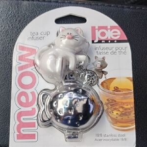 Joie Meow Cat Tea Infuser - White and Silver